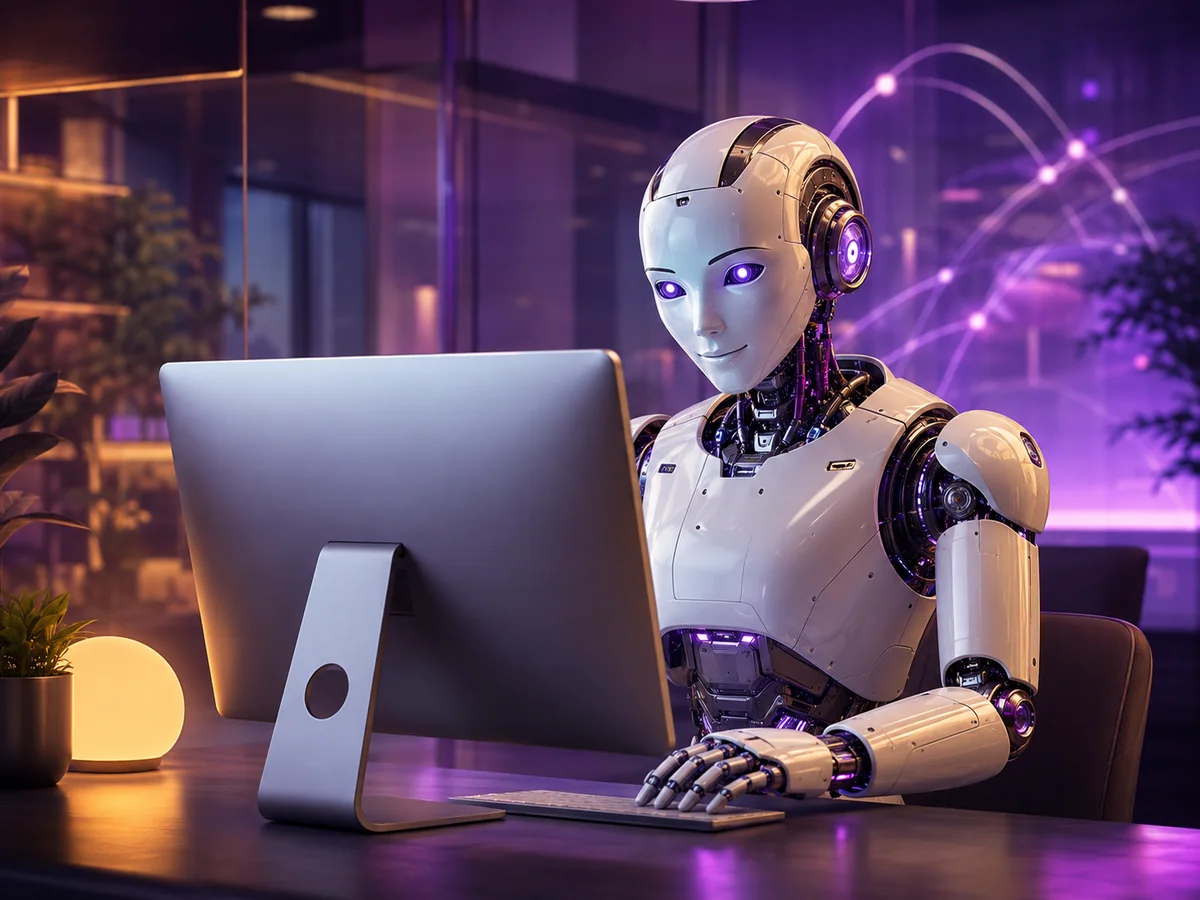 Illustratie van AI-technologie ingezet voor zoekmachineoptimalisatie